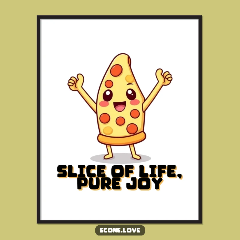 Free Printable Pizza Wall Art: Triumphant Slice Decor Downloadable DIY