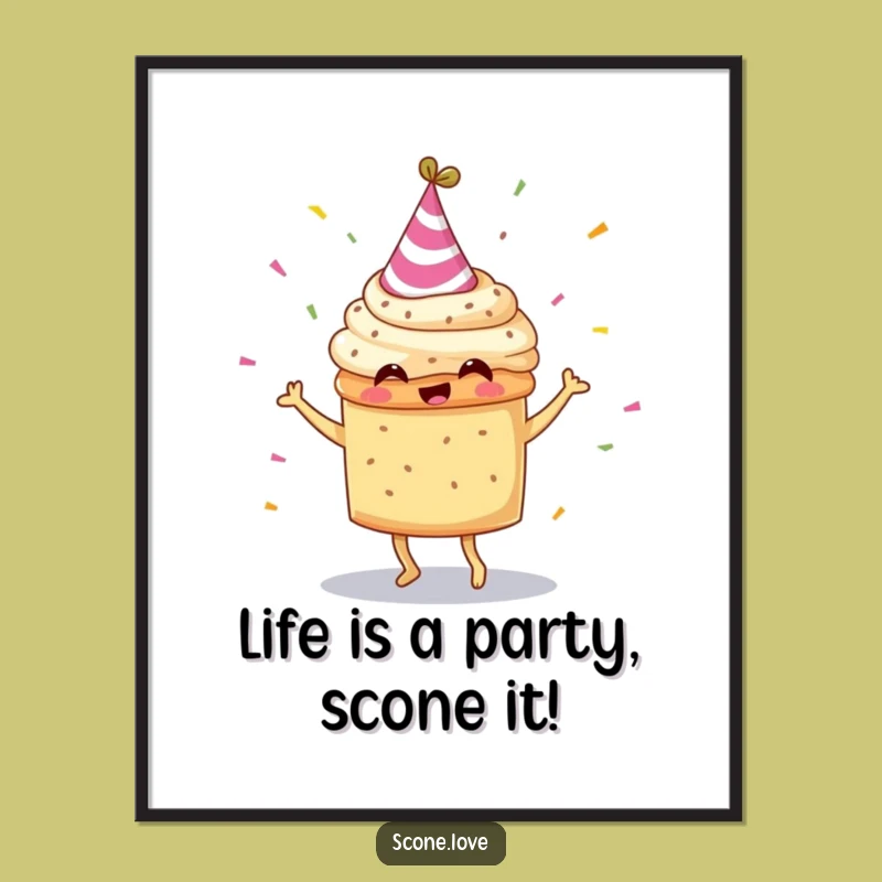 Free Printable Wall Art: Dancing Scone Adds Funny, Downloadable Cheer to Your Space