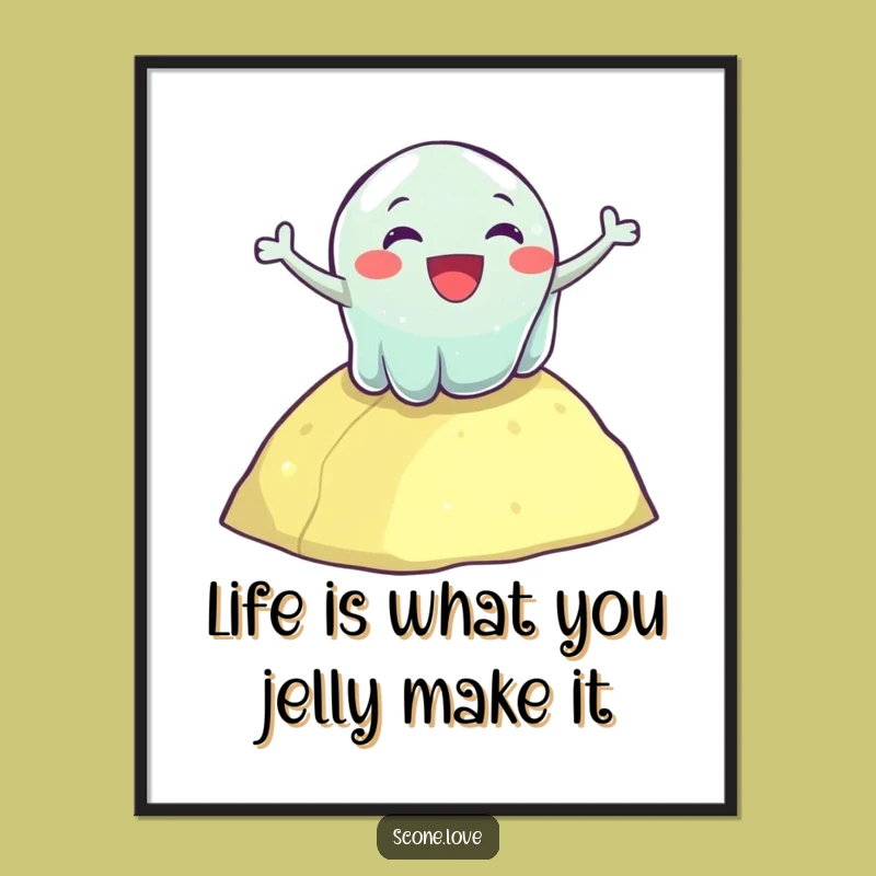 Funny Free Printable Wall Art: Jelly Tumbling for Quirky Downloadable Decor