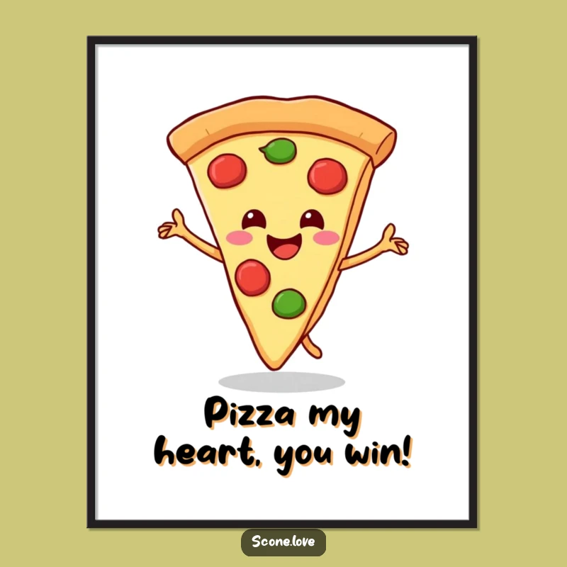 Funny Free Printable Wall Art: Pizza Dance for Quirky Downloadable Decor