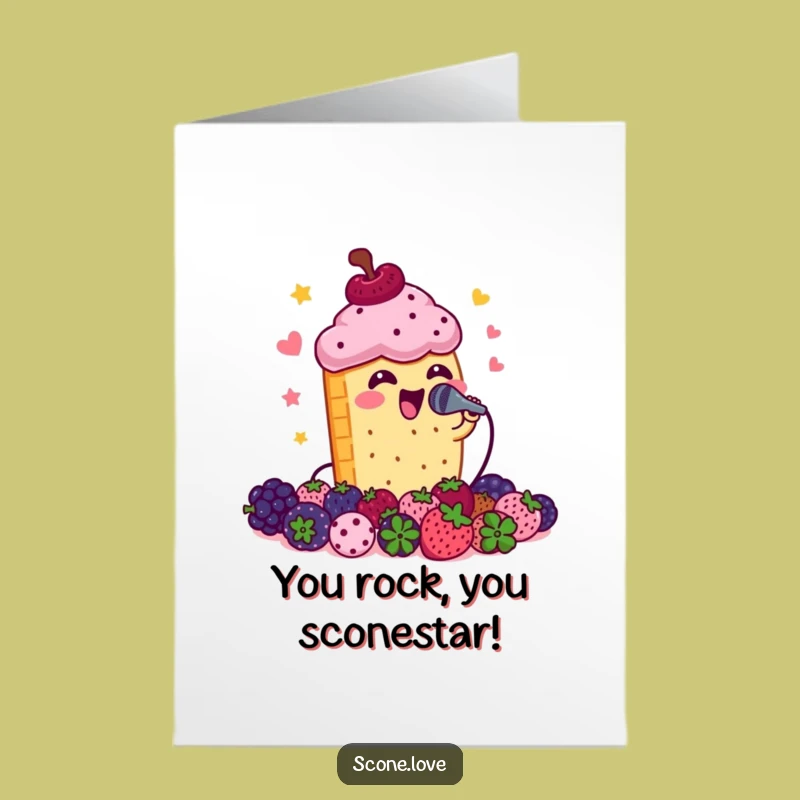 Free Printable Congrats Card: Scone's Performance - Hilarious Downloadable Gift