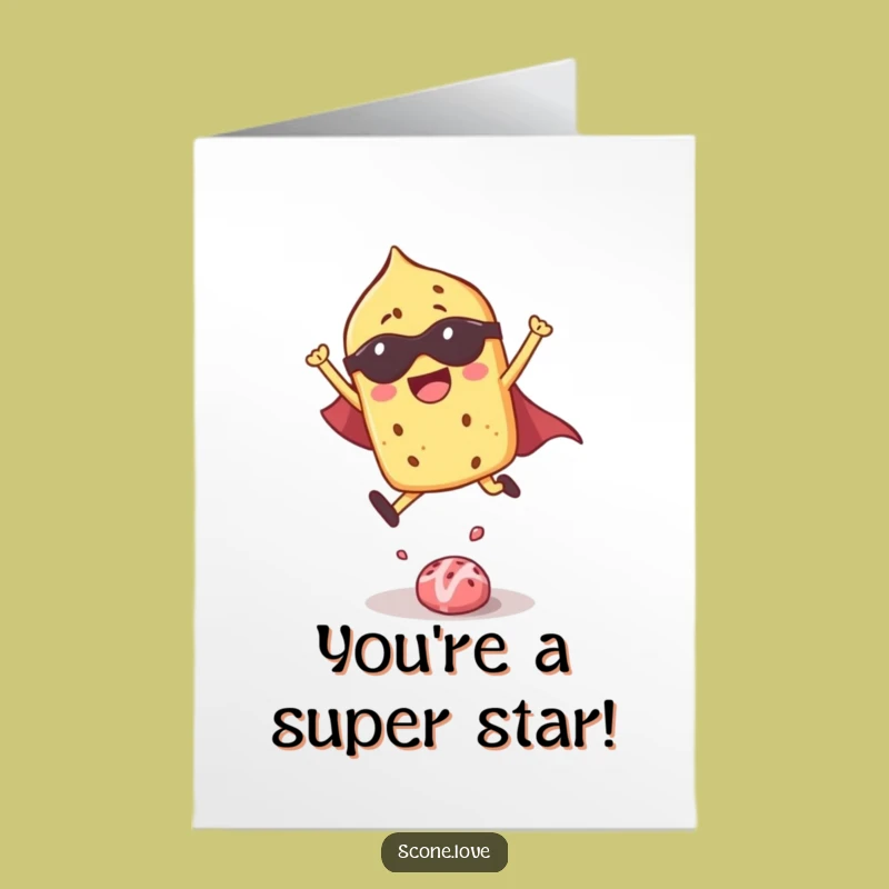 Free Printable Hero Scone Congrats Card - DIY Funny Downloadable Gift!
