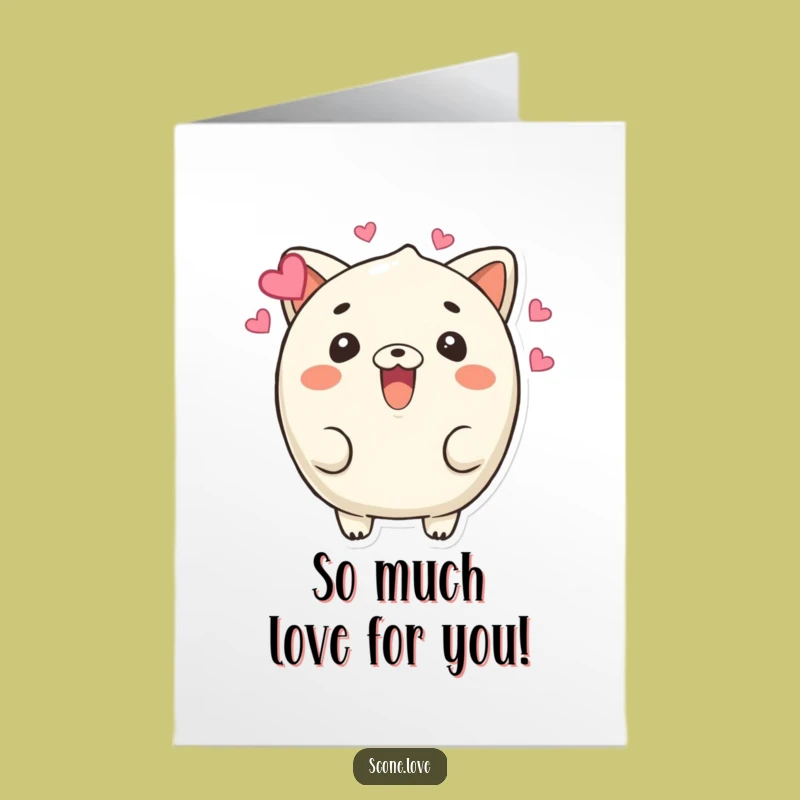 Free Printable Love Scone Congratulations Card: Beaming Hearts Downloadable