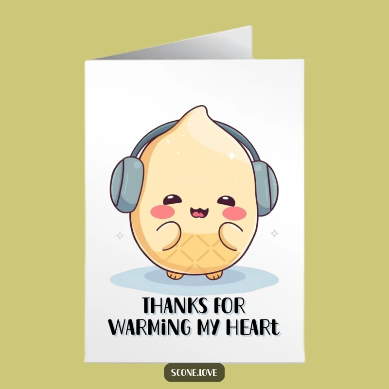 Free Printable Thank You Card: Cold Scone - Adorable Downloadable Gift!