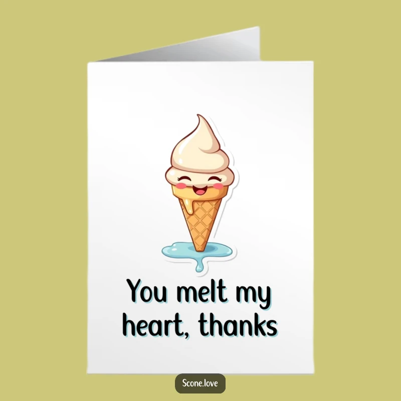 Free Printable Thank You Card: Melting Appreciation - Funny Downloadable Gift
