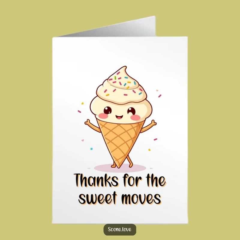 Free Printable Kawaii Scone Thank You Card: Sweet & Funny Downloadable Gift for Expressing Gratitude