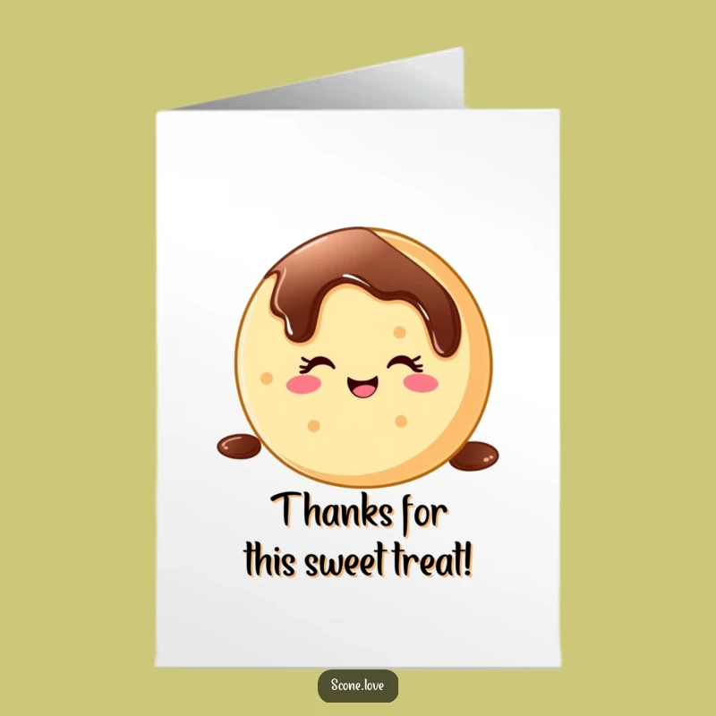 Free Printable Thank You Card: Sweet Donut Wink for Showing Appreciation!