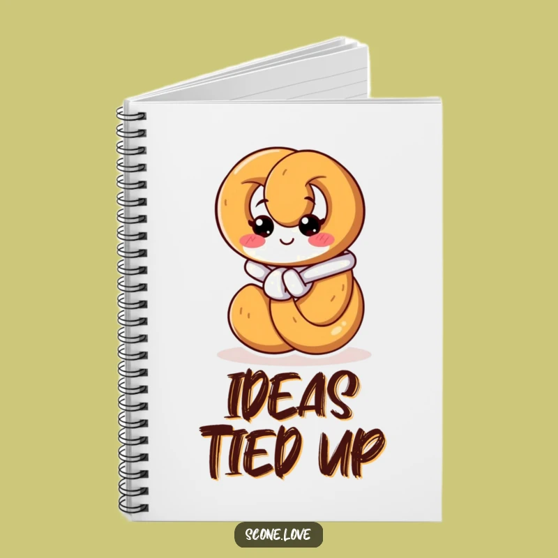 Funny Pretzel Knot Notebook - Plan Your Day with Humor!