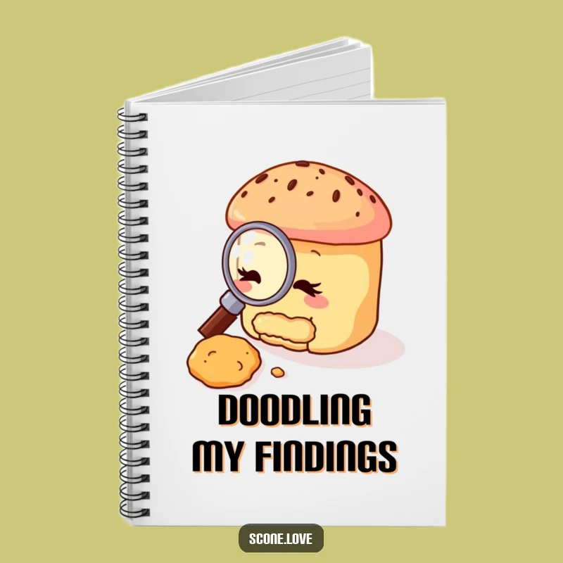 Funny Scone Detective Notebook: Jot Down Clues, Perfect Funny Gift for Writers