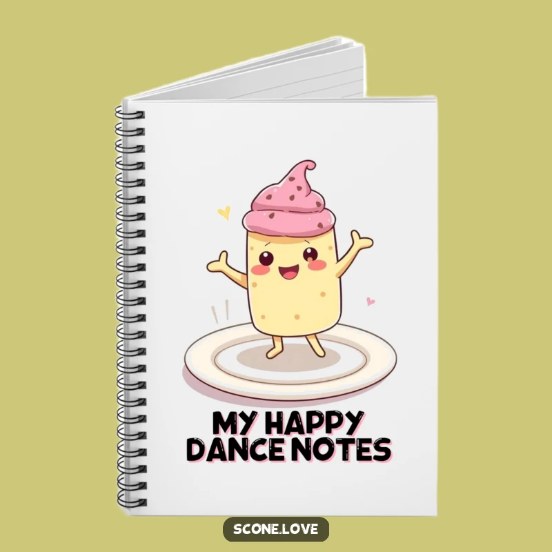Funny Scone Happy Dance Notebook: Journal Your Joy Funny Gift