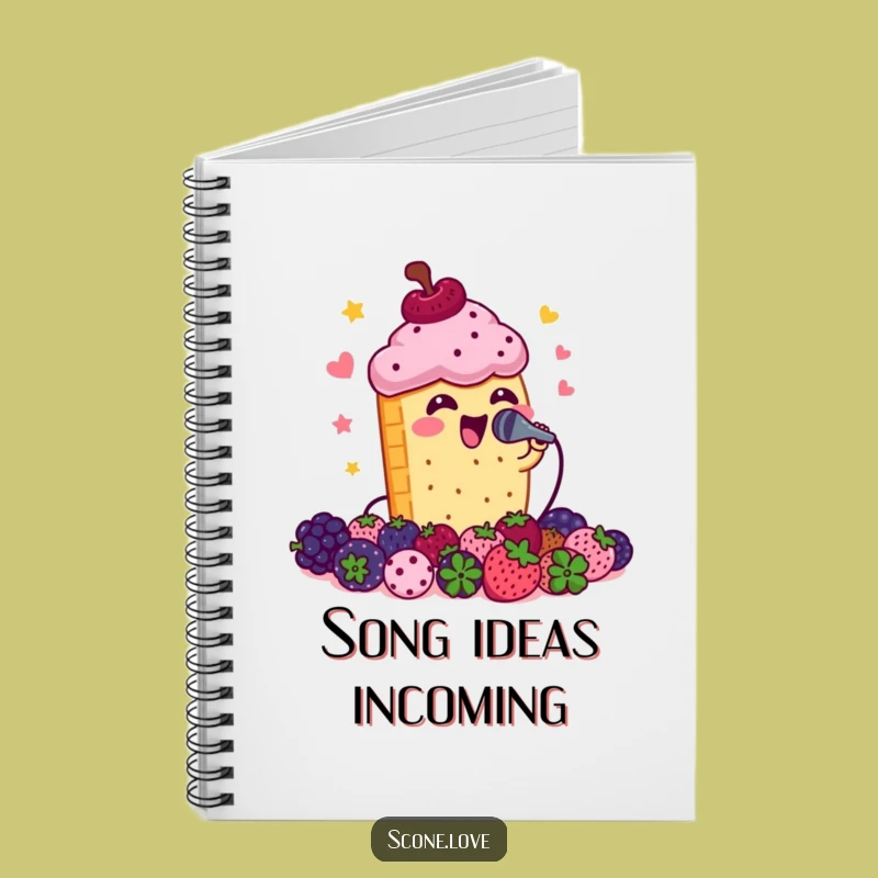 Funny Scone Song Journal: Hilarious Pastry Notebook for Lyrics & Ideas, Perfect Funny Gift