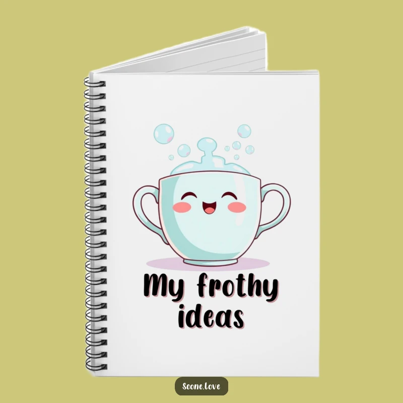 Funny Teacup Bubble Notebook: Journal Happy Thoughts, Cheerful Cup Gift