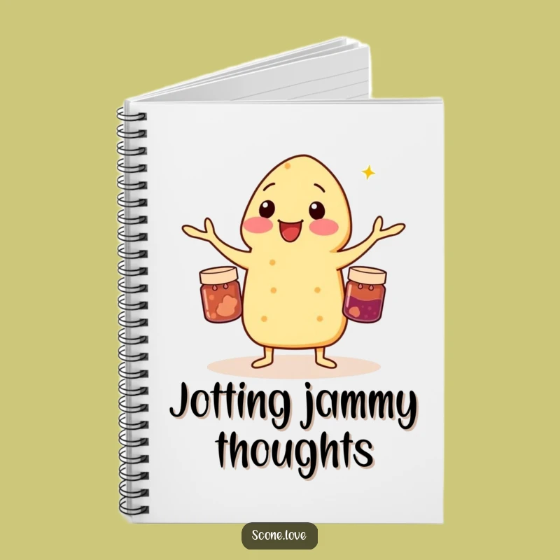 Funny Scone Jam Juggling Notebook - Jot Down Your Tricks, Perfect Funny Gift