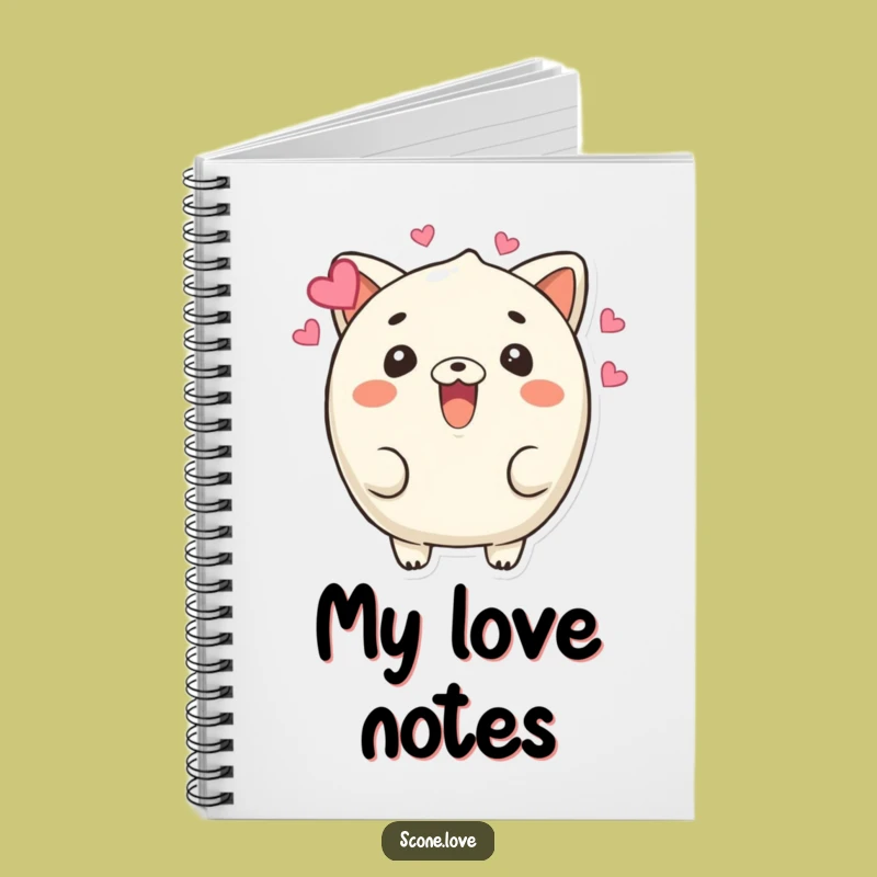 Funny Beaming Scone Notebook: Jot Down Ideas Filled with Love