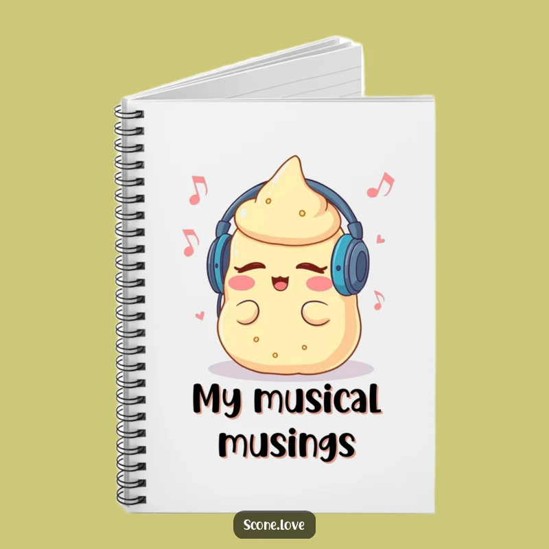 Funny Groovy Scone Notebook: Your Playlist for Ideas - Perfect Funny Gift
