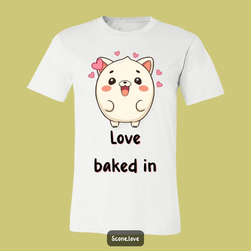 Funny Beaming Scone T-Shirt: Wear Your Heart on Your Sleeve (Literally!)