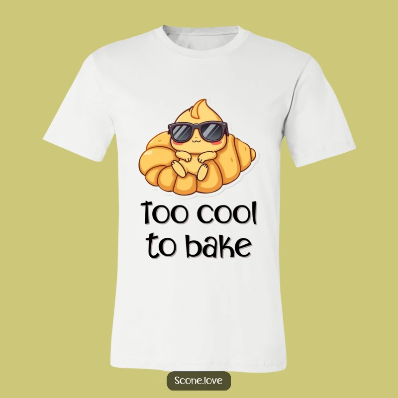 Funny Scone Lounger T-Shirt: Show Off Your Coolest Baking Style