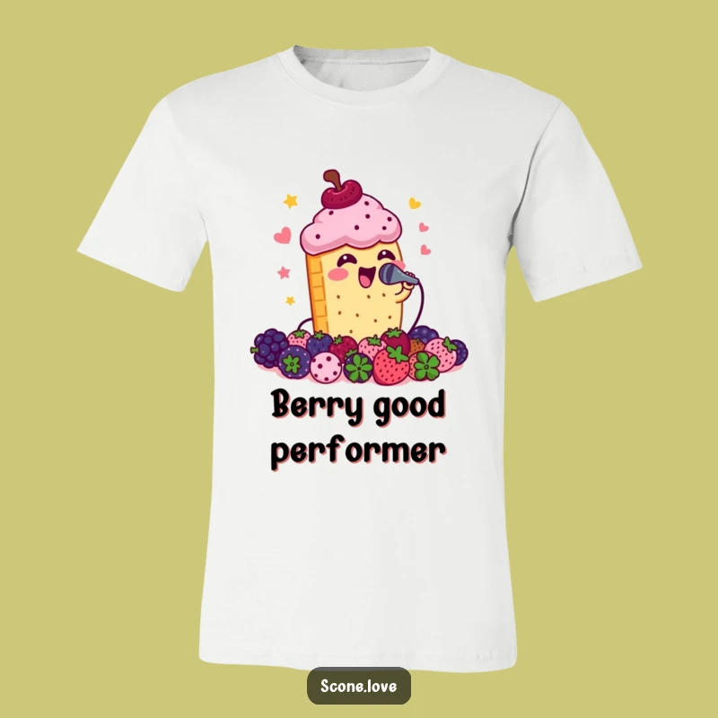 Funny Scone Singer T-Shirt: Hilarious Pastry Rock Concert Tee, Perfect Funny Gift