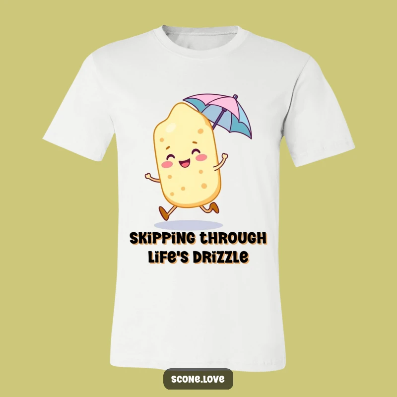 Funny Scone Skipping T-Shirt - Adorable Pastry Apparel
