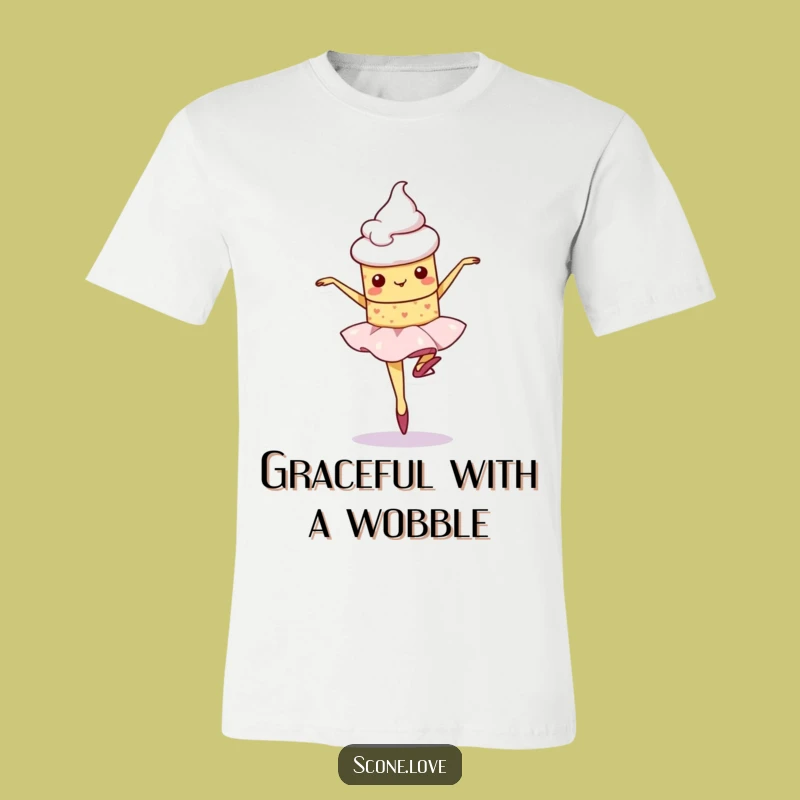 Funny Kawaii Scone Ballet T-Shirt - Adorable Dancer Tee