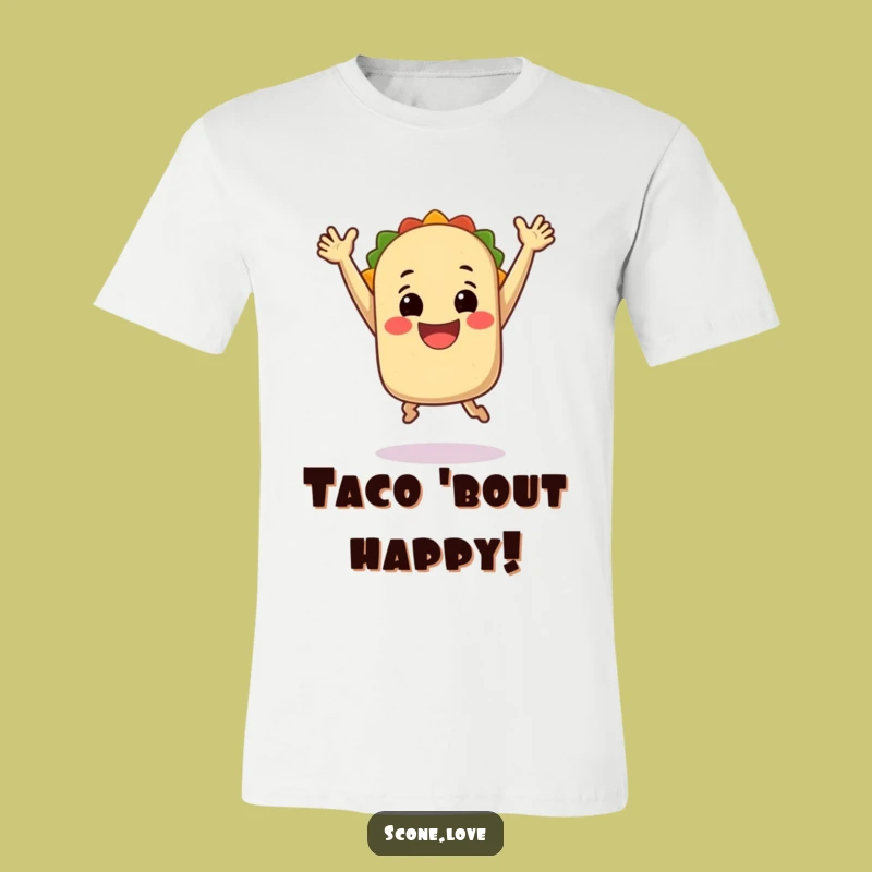 Funny Jumping Taco T-Shirt: Wear Your Fiesta, Excellent Funny Gift for Foodies!