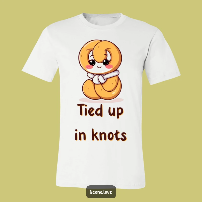 Funny Pretzel Knot T-Shirt - Hilarious Doughy Determination Tee Gift!