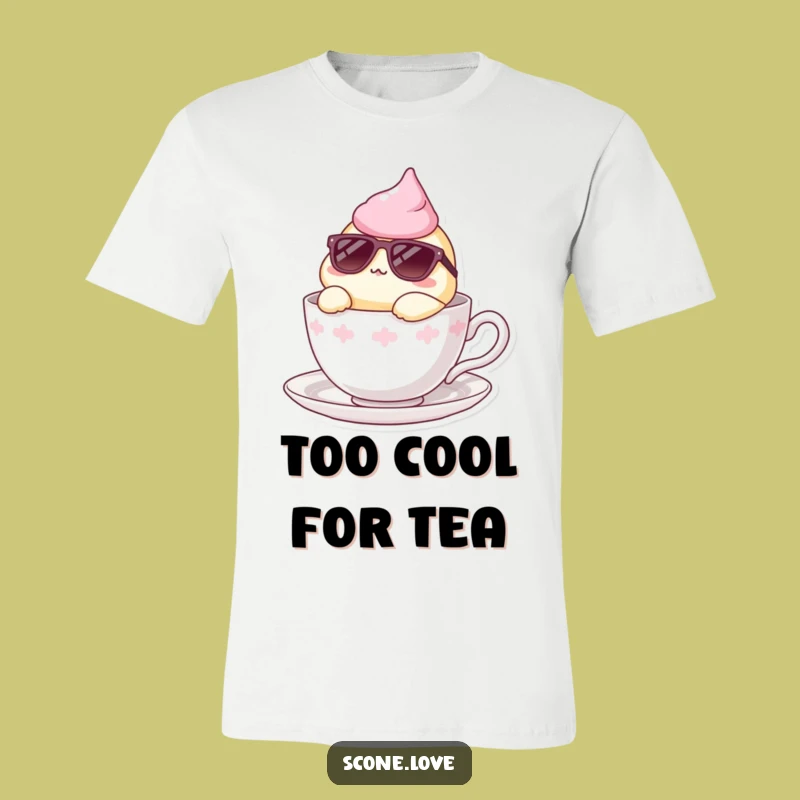 Funny Scone Cool Lounger T-Shirt - Chill Pastry Tee, Great Funny Gift
