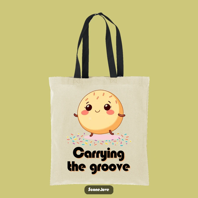 Funny Dancing Donut Tote Bag Carry Your Happy Vibes Everywhere