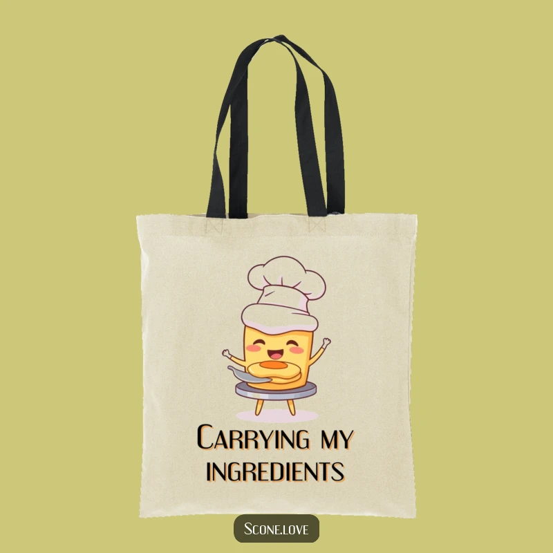 Funny Chef Scone Tote Bag: Culinary Pancake Carrier Gift