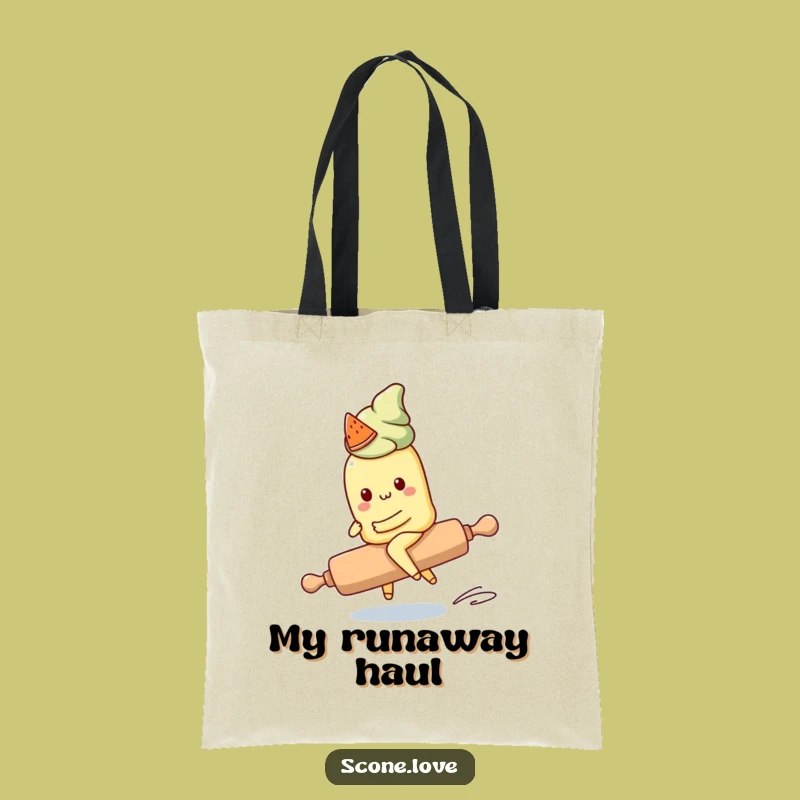 Funny Kawaii Scone Tote Bag: Carry Your Baking Supplies with Humorous Style