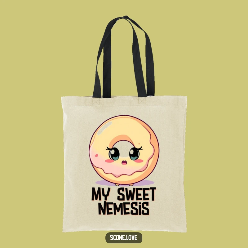 Funny Scone Donut Surprise Tote Bag: Carry Your Treats with Humor