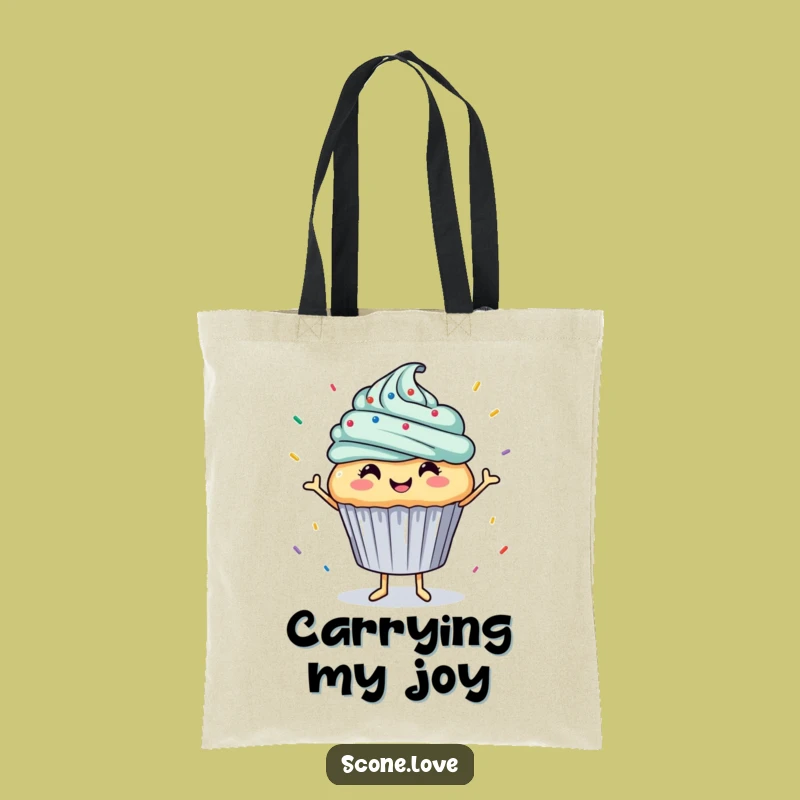 Funny Tote Bag: Cupcake Dancer, Sprinkle Fun Accessory Gift
