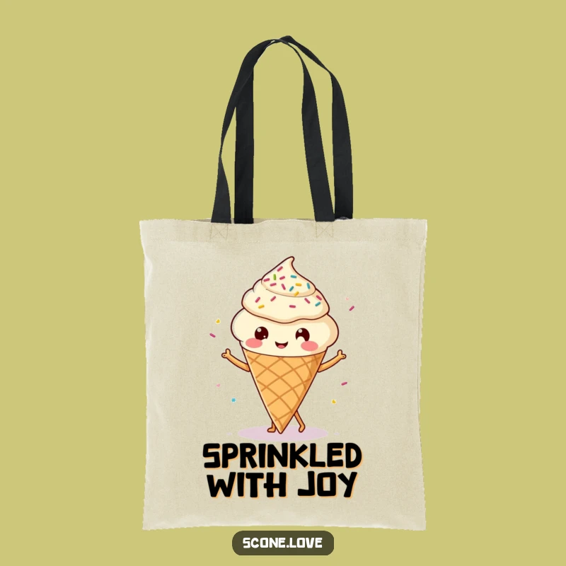 Funny Kawaii Scone Dancing Tote Bag: Carry Fun, A Charming Scone Accessory Gift